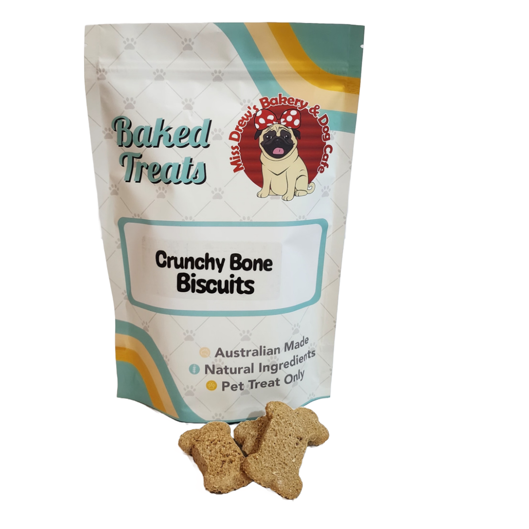 Crunchy Bone Shaped Biscuits Miss Drew s Bakery Dog Caf