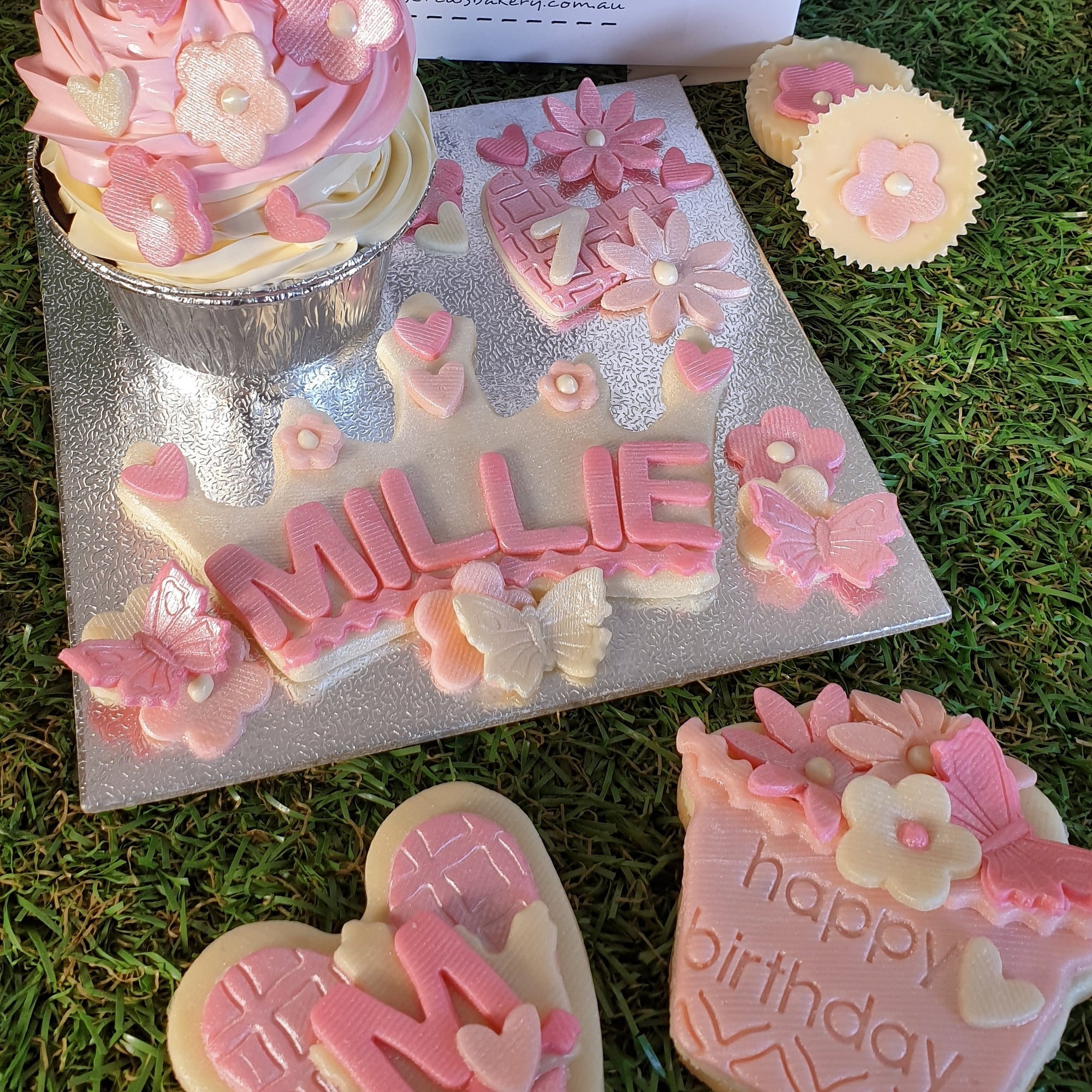 Custom Birthday Muffin for One Miss Drew’s Bakery & Dog Café